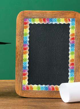 CM2207007 边框贴纸 公告栏贴纸 黑板贴纸 七彩圆点边框贴纸