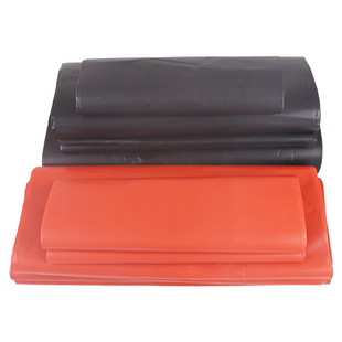 黑红色水产塑料袋加厚装卖鱼袋子包装袋手提海鲜水产袋马夹袋专用