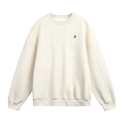 刺绣美式休闲圆领卫衣