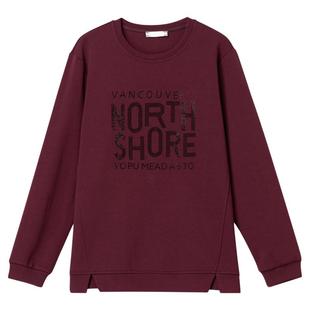 中年妈妈五十多岁洋气卫衣女宽松韩版春秋薄款圆领正肩不带帽上衣