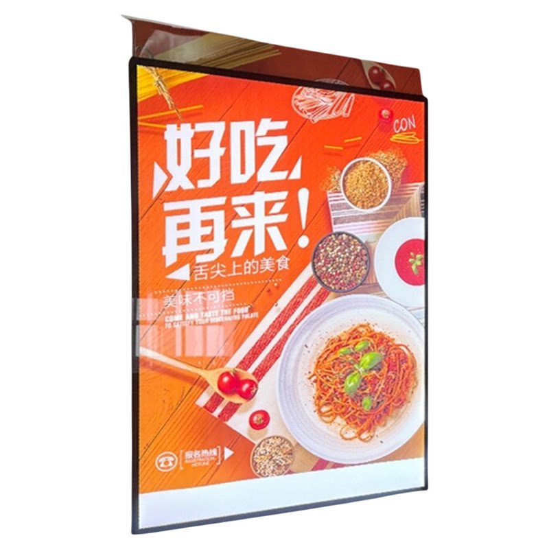 led超薄灯箱挂墙式发光海报抽画展示招牌菜单定做玻璃广告牌立式