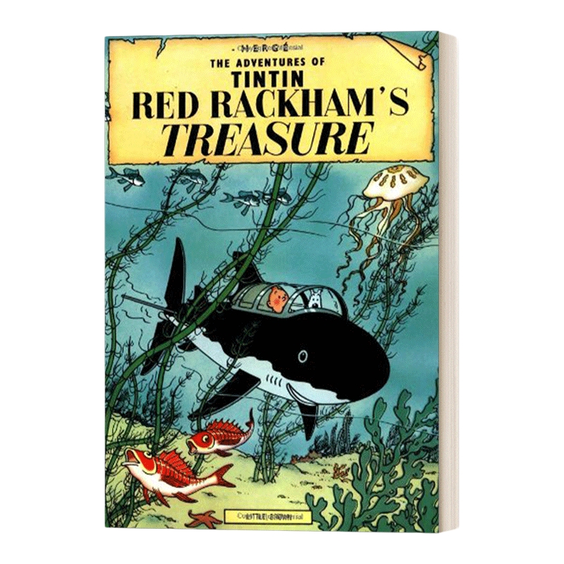 英文原版 Red Rackham's Treasure 丁丁历险记 红色拉克姆的宝藏 英文版 进口英语原版书籍