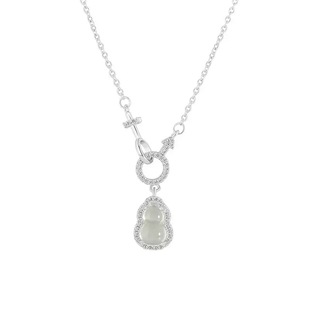 嘟嘟夫妇新中式葫芦项链轻奢小众福禄吊坠精致满钻高级感锁骨链女