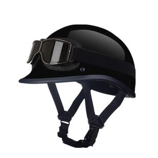 新国标3C美式夏日轻便半盔瓢盔摩托车头盔男女骑行复古机车安全帽