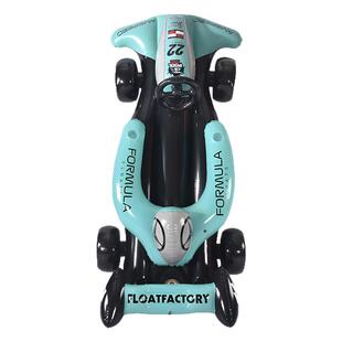 新款大号水上充气赛车浮排游艇大型奔驰模型PVCF1便携座椅玩具