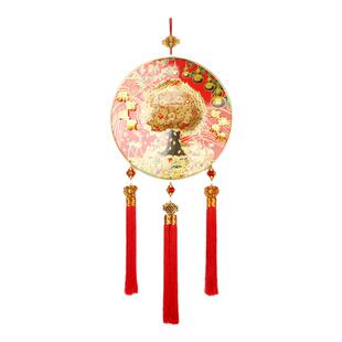叶飘秋立体摇钱树挂件2025新年发财树客厅装饰过年室内喜庆挂饰