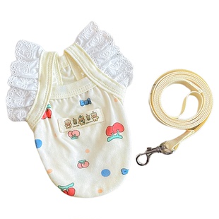 夏季薄款超小体小狗小猫幼猫防掉毛衣服吉娃娃幼犬比熊吉娃娃吊带