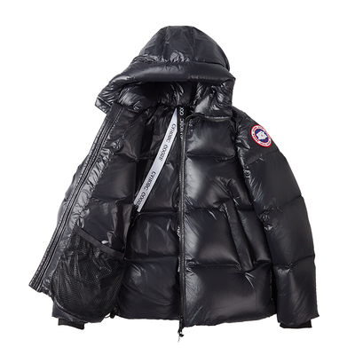 大鹅2025新款亮面加厚保暖宽松羽绒服男女款冬季面包情侣大码外套