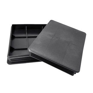 不锈塑料方管内塞管塞钢管堵头堵塞货架脚垫展架铁床脚垫铁架胶塞