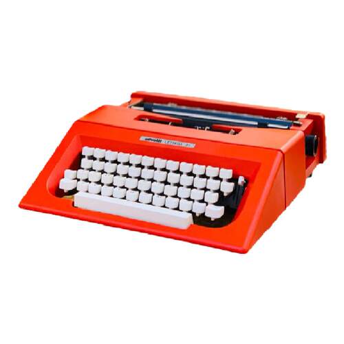 Olivetti Lettera 25 复古机械英文打字机 可打字 陈设意大利古董