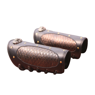 护臂汉服乌衣巷飞鱼服护腕甲胄射箭古装武侠铠甲龙鳞皮革束袖配饰