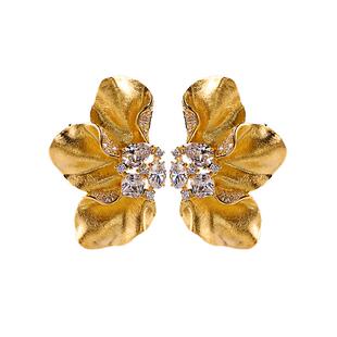 法国IDee花之密语耳坠女潮流耳钉轻奢小众设计法式耳环春夏饰品