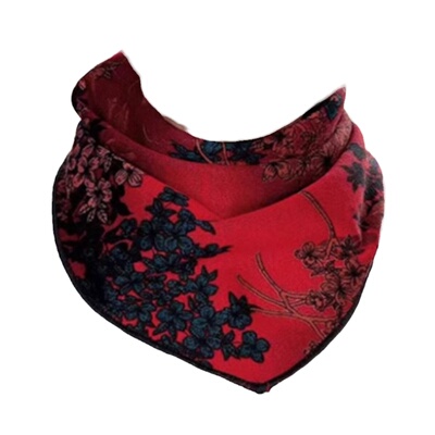 新款秋冬澳绒棉秋冬护颈双面百搭透气女三角巾假领子保暖时尚围巾