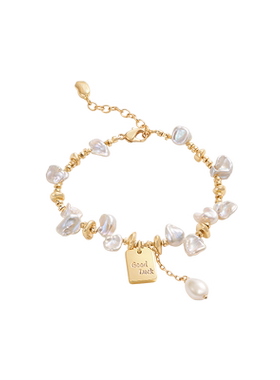 安铂洛利淡水珍珠花瓣手链女