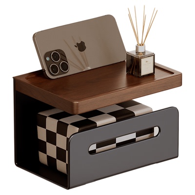 【卷纸+抽纸+手机】卫生间置物架