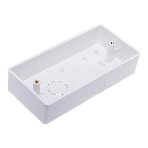 接线盒明装底盒线盒118型通用开关插座明线盒明装明盒 三位中盒