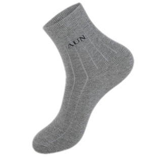 AUN抗菌防臭袜子男士中筒商务纯棉加厚四季款吸汗保暖秋冬男人袜