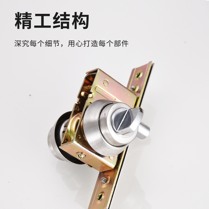 有框玻璃门锁地弹门铝合金双锁头隐形锁玻璃门办公室门锁地锁简易