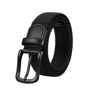 奥康腰带男士皮带休闲针扣户外弹力编织配牛仔裤带学生军训男女款
