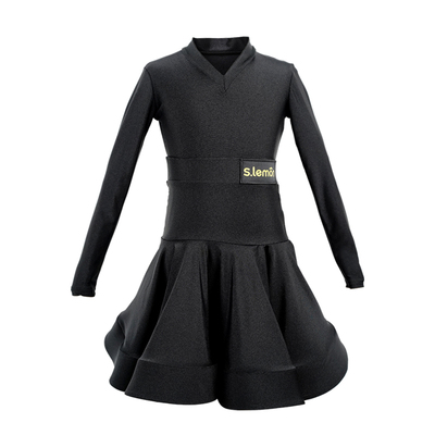 儿童拉丁舞服女童春季长袖练功服