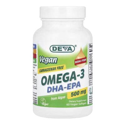 Deva全素欧米伽-3DHA-EPA活性补钙维生素D促吸收大脑活力