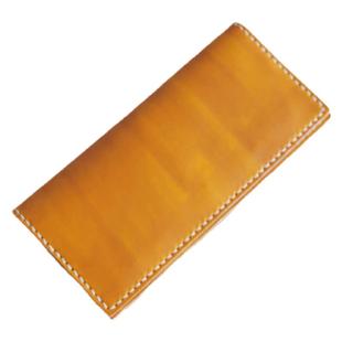 手工皮具 钱包 植鞣革头层牛皮 手缝 多卡位 长款钱夹 财布 养牛