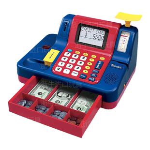 美国learning resources多功能计算器教学收银机过家家儿童玩具