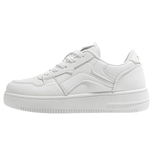 鮀品厚底小白鞋女配裙子2025秋冬季新款原创休闲鞋子百搭白色板鞋