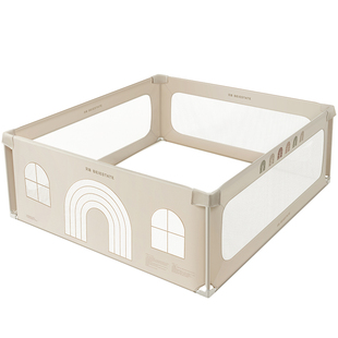 贝易彩虹屋布艺地围栏防护栏宝宝爬爬垫游戏室内婴儿童客厅栅栏