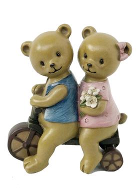 小熊美式乡村风复古做旧结婚礼物