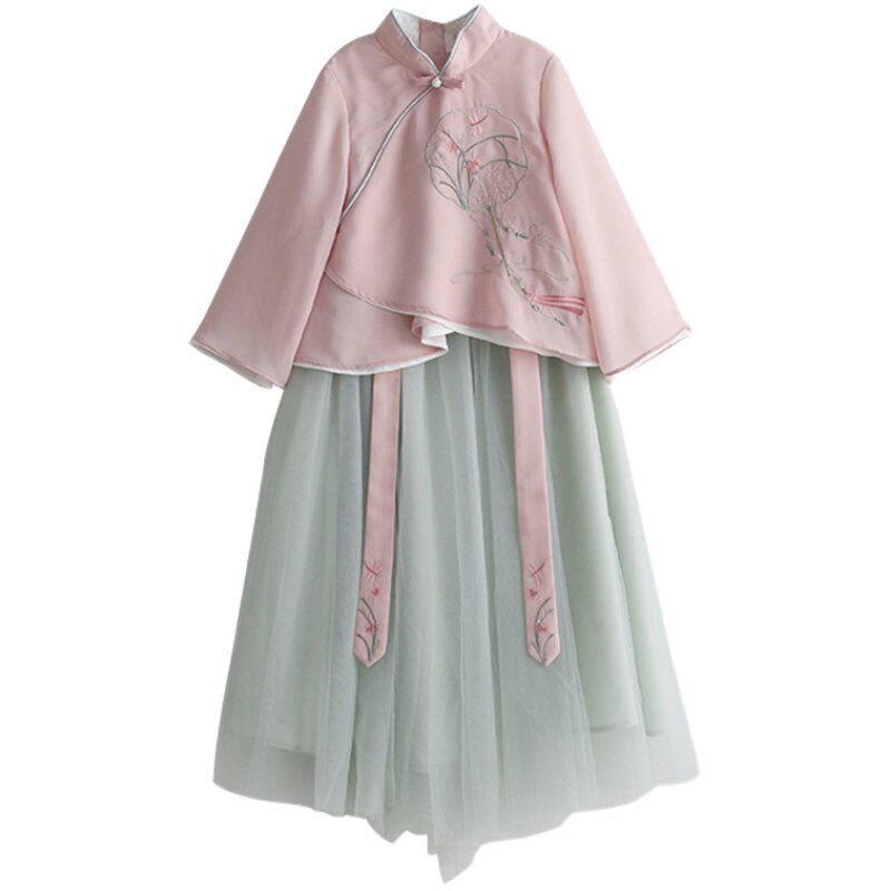 女童春装汉服超仙长袖