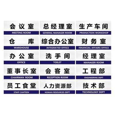 办公室门牌加厚防水防晒标识牌
