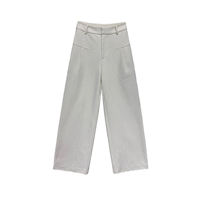 米白色阔腿裤女秋冬季新款西装裤