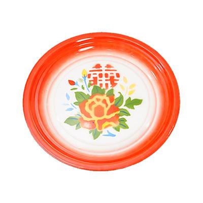 搪瓷盘子老式大盘鸡专用盘子甘肃麻辣烫复古铁盘子圆形搪瓷茶盘子
