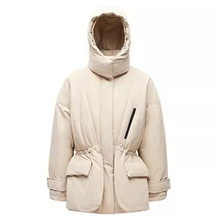 LINCCHIC金羽杰专柜冬季新款都市风衣感短款羽绒服Y24603318