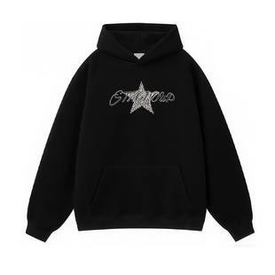 Archivum美式高街豹纹星星刺绣连帽卫衣女秋冬2025加厚宽松帽衫潮