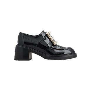 【礼物】Roger Vivier/RV女鞋Viv Rangers饰扣漆皮乐福鞋