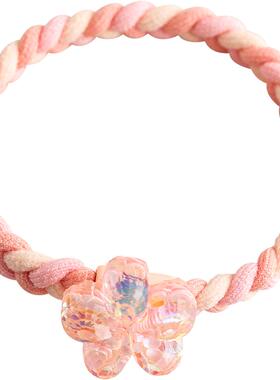 日韩小女孩花朵辫子高弹力橡皮筋