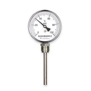 插入式温度表工业用高精度双金属温度计wss411管道面包窑炉温度仪