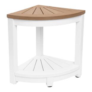 卫浴角落扇形凳子实木相思木淋浴间洗浴用具杂物角落储物置物凳