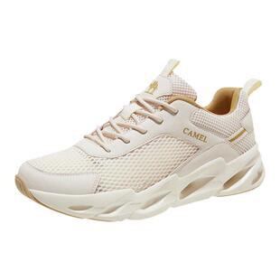 骆驼鞋户外休闲鞋女2026春季新款网面透气运动鞋防滑轻便软底男鞋