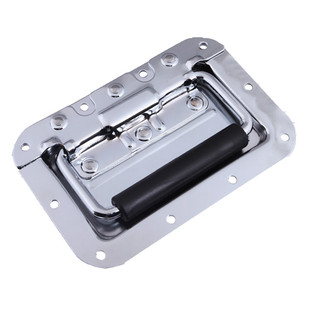 航空箱配件加厚抽手内嵌拉手折叠 抬手木箱把手 弹簧提手