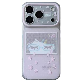 由里公园ins可爱治愈系奶芙粉泪滴女孩插画17适用17pro苹果17ProMax手机壳iPhone16全包14新款16Promax保护套