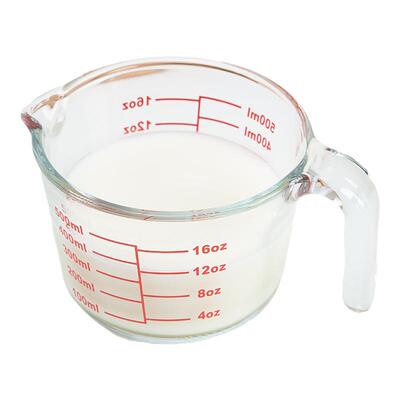 OCE耐高温玻璃厨房烘焙量杯500ml