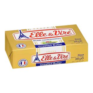 爱乐薇铁塔淡咸黄油200g奶油烘焙原料法国进口动物性蛋糕打发奶油