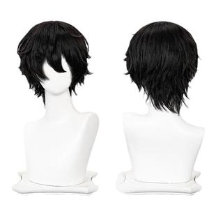 【漫囧】头七怪谈 佚名离雨亭 离雨婷 子车甫昭cos假发 分体 黑色