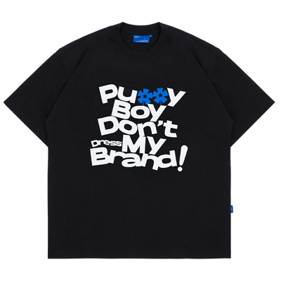 opfor小领口宽松标语百搭短袖