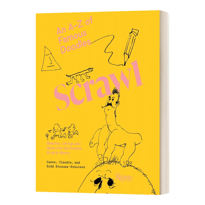 英文原版 Scrawl An A to Z of Famous Doodles 涂鸦设计 从A到Z的著名涂鸦 精装 英文版 进口英语原版书籍