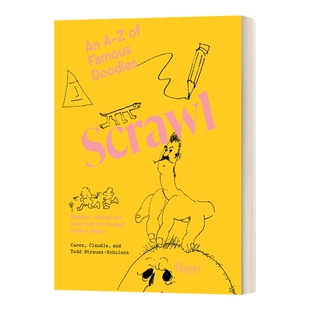 英文原版 Scrawl An A to Z of Famous Doodles 涂鸦设计 从A到Z的著名涂鸦 精装 英文版 进口英语原版书籍