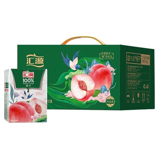 汇源果汁桃混合果蔬汁200ml*12盒多种维生素饮料果汁饮料整箱